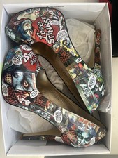 Harley Quinn Joker Batman Superhero  DC Comic Book Shoes unusual shoes 
