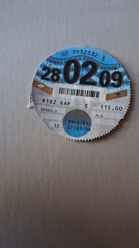 Genuine february 2009 tax disc - 2009,