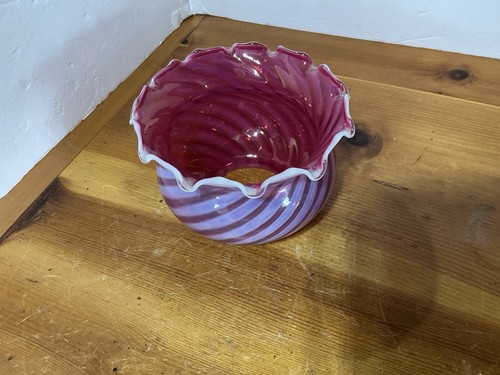 Antique lamp shade - shade, cranberry