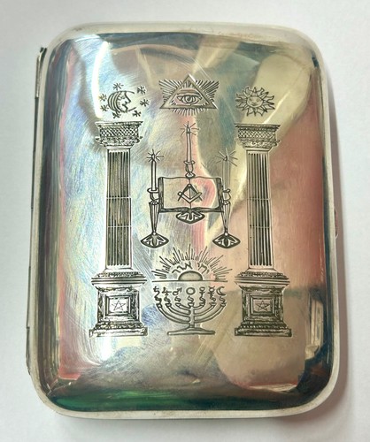 Rare solid silver masonic - "rare,