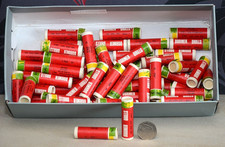 Small empty cardboard ex drill tubes – with caps x60 -57mm x 17mm dia - RECYCLED