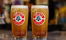 Tetley's Beer Pint Glass x 2 -