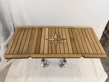 Boat Folding Teak Table Top 830/400X400,970/500X500,1250/600X600mm Marine Yacht