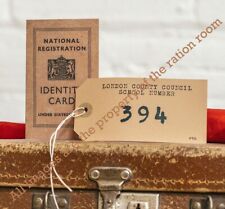 1940s WW2-Blitz-Wartime-Replica 1940s Childs ID Card & Luggage Label ID