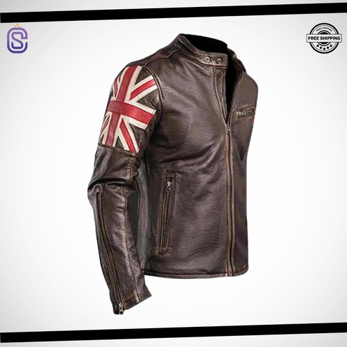 Men vintage distressed - vintage, brown