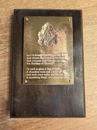 Vintage masonic freemason wood - vintage,