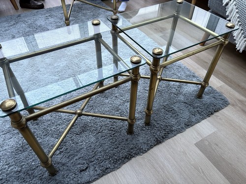 Glass and antique brass - glass,
