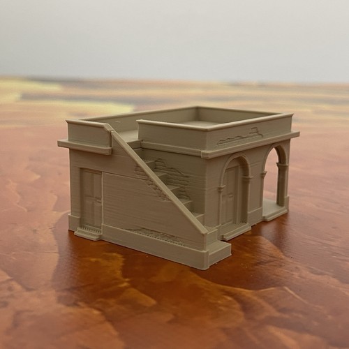 Tobruk house wwii tabletop - house,