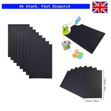 8 Pcs Stiff Black Felt Sheets