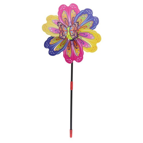 Butterfly colorful windmill - 3d,