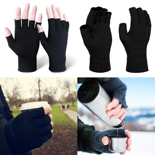 Unisex half finger gloves pair - half,