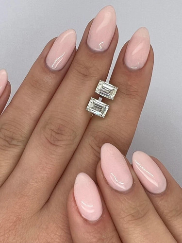 Emerald cut diamond lab - emerald,