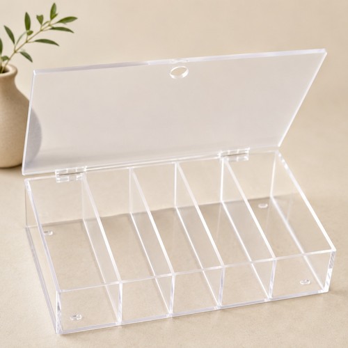 Clear acrylic makeup organizer - clear,