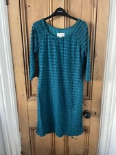 WOMENS QVC RONNI NICOLE TURQUOISE FRILLED GOING OUT DRESS UK SIZE 14