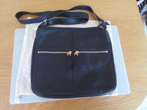 Large fossil black leather - fossil,
