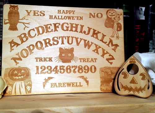 Wooden vintage halloween - wooden,
