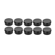 10Packs Empty Jars 80Ml Black