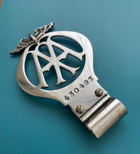 Chrome car badge c w - badge,