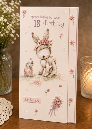 18th birthday card with - 18th, donkey