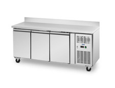 Royal Catering Mobile Saladette Fridge 410 L Backsplash 179.5 x 70 cm 