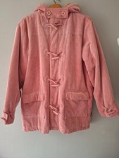 Ladies Pink Corduroy Duffle