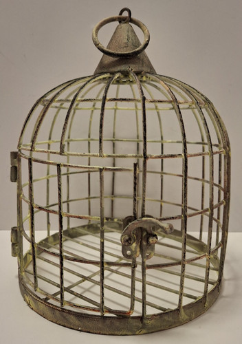 Distressed metal faux bird - distressed,