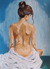 Portrait of a naked woman back