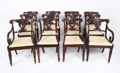 Antique set irish regency - set,