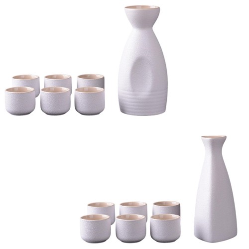 Ceramic sake set cups japanese - sake,