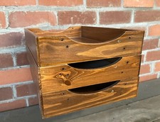 Set of 3 Wooden Storage Boxes