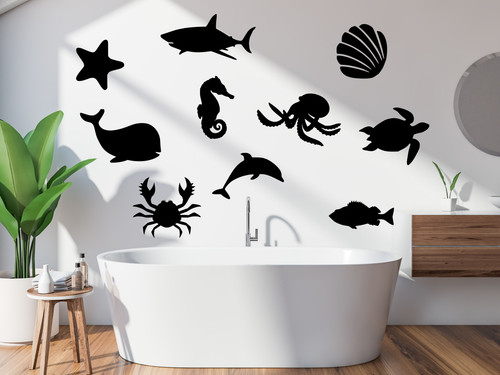 Ocean animals wall stickers - animals,