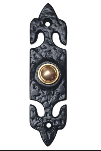Black and brass fleur lys - and,