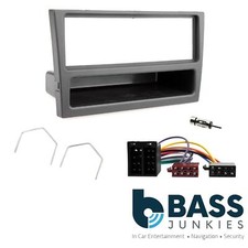 Black single din car - black,