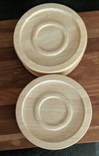 (8) Natural Wood Coaster Set -