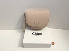 Chloe Parfum Cream Beige Pouch Small Cosmetic Makeup Bag Clutch Travel Pouch