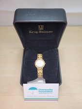 Ladies Krug-Baumen Watch 18ct Plated Gold