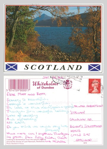 Postcard loch rannoch - postcard,