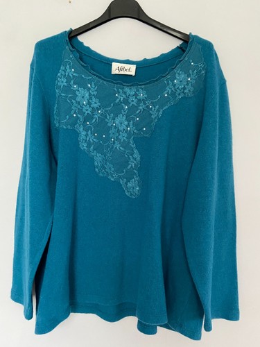 Afibel turquoise jumper - , with