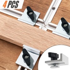 4pcs Set T-track Two Way Short Stop Kit T19 Stop Limit Block Woodworking Fixture