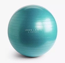 John Lewis Exercise Ball Yoga Pregnancy Fitness Training Birthing 65cm 210g Blue
