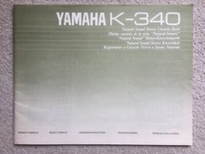 Yamaha Cassette Deck K-340 original owner's manual