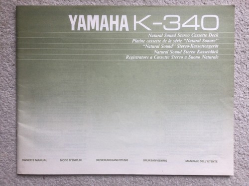 Yamaha cassette deck 340 - deck, k-340