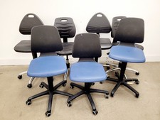 Lot Of 7 x VWR + Teknomek Adjustable Lab Chairs