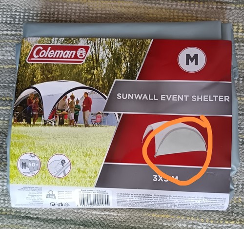 Coleman 3x3m sunwall event - coleman,