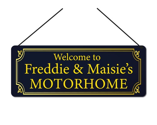 Personalised motorhome sign - personalised,