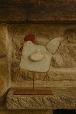 Rustic Metal Rocking Chicken