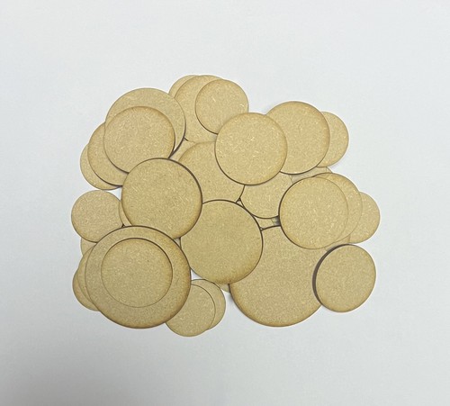 Wooden mdf circle shape - wooden, craft