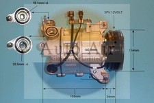 Air Conditioning Compressor Fits Volvo S60 S80 V60 V70 XC60 AUTO AIR 14-0075P