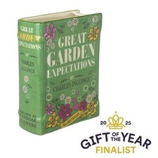 Great Garden Expectations Book Themed Vase Vintage Design Home Accessory or Gift