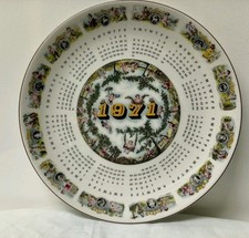 Wedgwood 1971 Calendar Plate Cherubs Garden